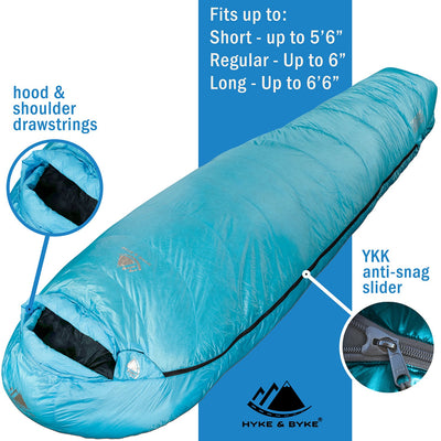 Shavano 0°C Ultralight 650FP Down Sleeping Bag