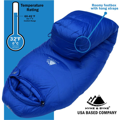 Shavano 0°C Ultralight 650FP Down Sleeping Bag