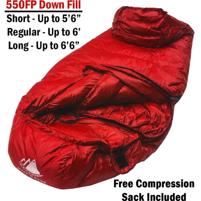 Shavano 32°F Ultralight 650FP Down Sleeping Bag Sleeping Bag Hyke & Byke