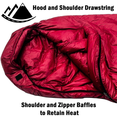 Shavano 32°F Ultralight 650FP Down Sleeping Bag Sleeping Bag Hyke & Byke